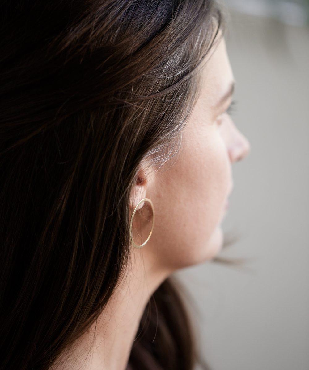 Pendientes aros dorados varias medidas Cosmos de Fauna y Flora