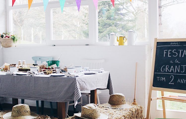 Fiesta de cumpleaños Tom 2 años fiesta en la granja