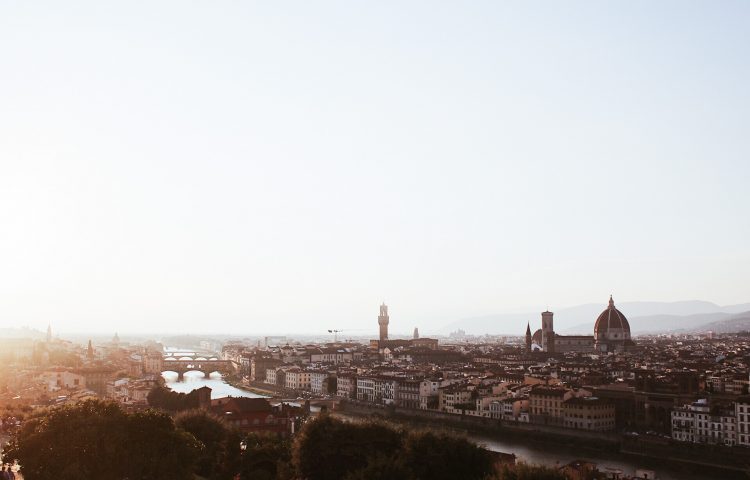 Postal de Florencia desde plaza Michelangelo