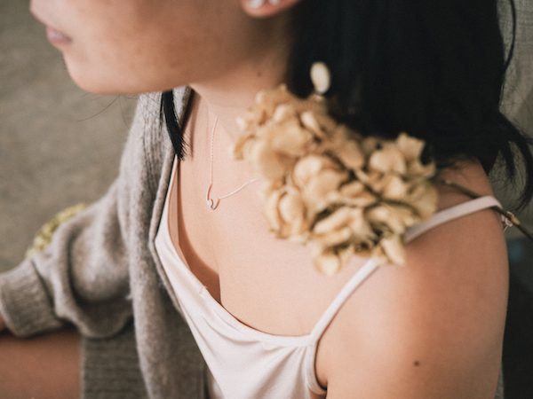 Cáncer de mama collar benéfico de Fauna y Flora en forma de pecho