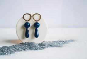 Pendientes de lapislázuli de Fauna y Flora