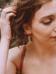 Pendientes hechos a mano de minerales naturales de Fauna y Flora