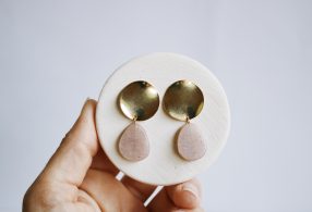 Pendientes Hanami mineral Piedra Sol Pendientes Hanami mineral Piedra Sol