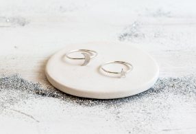 Anillo plata luna y estrella Fauna y Flora Anillo plata luna y estrella Fauna y Flora