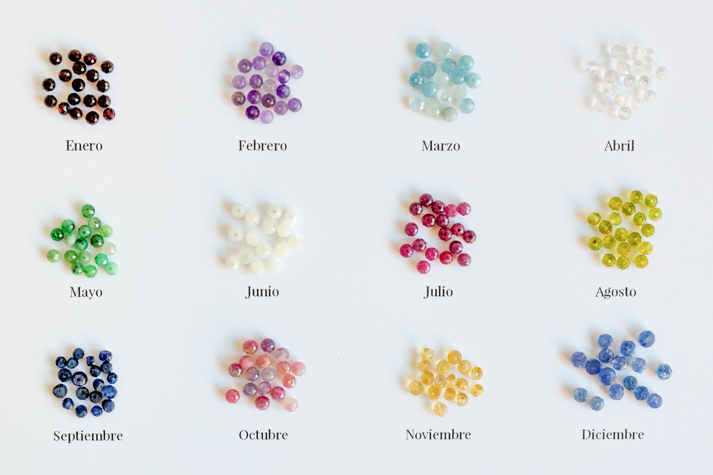 Collar minerales piedras de nacimiento Fauna y Flora_-2