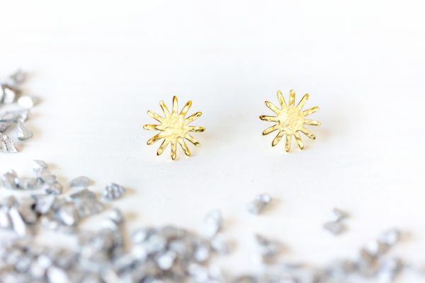 Pendientes Sol dorados Alba Fauna y Flora