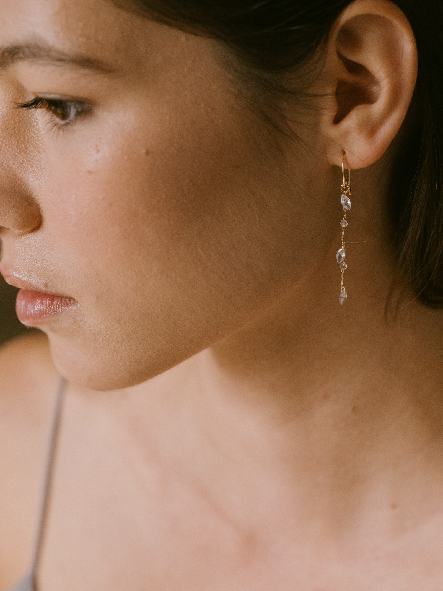 Pendientes lágrimas de circonitas novia Duermevela Fauna y Flora Pendientes lágrimas de circonitas novia Duermevela Fauna y Flora