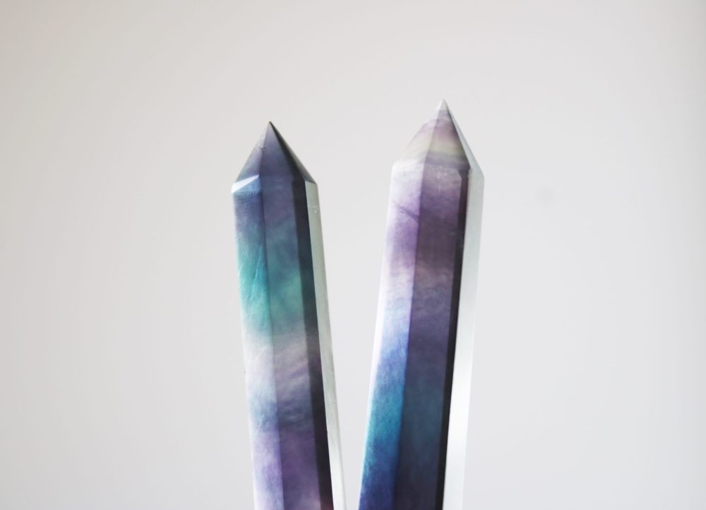 Fluorita punta generados aurora boreal Selected Crystals Fauna y Flora