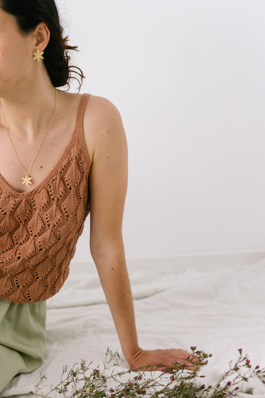 Conjunto joyas primavera flor Roseta cuarzo rosa Fauna y Flora Conjunto joyas primavera flor Roseta cuarzo rosa Fauna y Flora