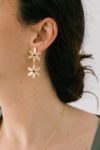 Pendientes flores Fauna y Flora Lily amatista 4