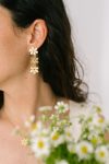 Pendientes largos flores Verbena Fauna y Flora