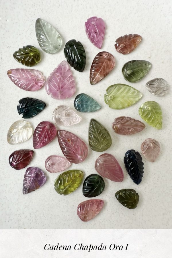 Hojas de turmalina joyas únicas de otoño Fauna y Flora