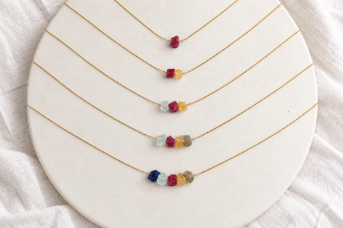 Collares personalizables con piedras naturales Tosca Fauna y Flora